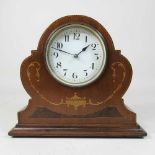 A 19th century mahogany drop dial wall clock,