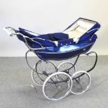 A vintage Silver Cross doll's pram