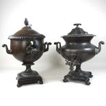 Two 19th century copper samovars