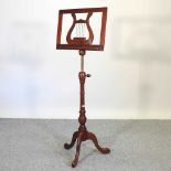 A mahogany music stand