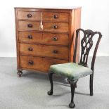 A Victorian mahogany chest of drawers