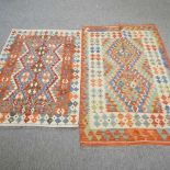 A kelim rug