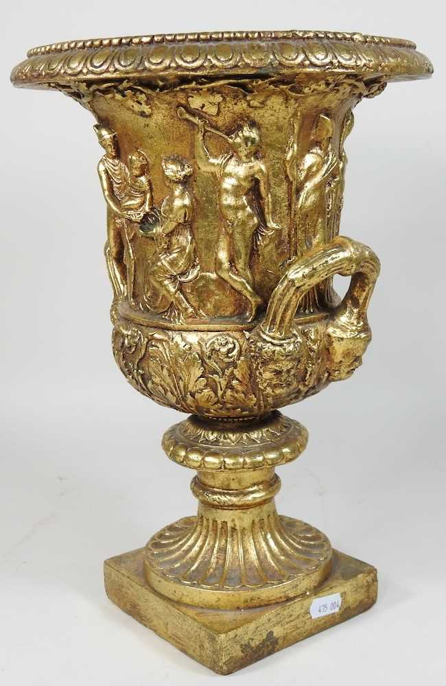 A gilt decorated Grecian style vase - Image 5 of 8