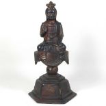 A Chinese bronze buddha