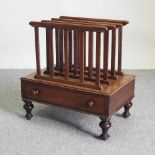 A Victorian mahogany canterbury