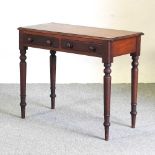 A Victorian mahogany side table