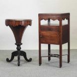 A George III mahogany night stand