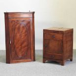 A Victorian mahogany corner cupboard