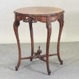 An early 20th century marquetry occasional table