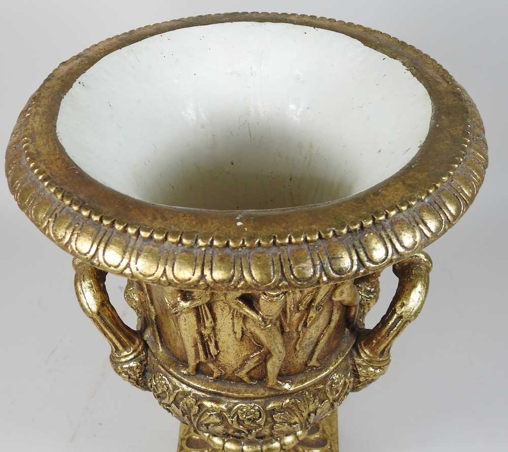 A gilt decorated Grecian style vase - Image 4 of 8