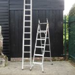 An aluminium ladder