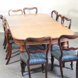 A Victorian mahogany extending dining table