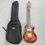 An Aria Pro II electric guitar