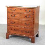 A George III mahogany bachelor's chest of drawers