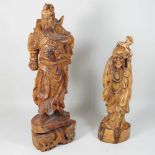 A Chinese carved wooden figure
