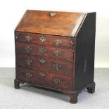 A George III oak bureau