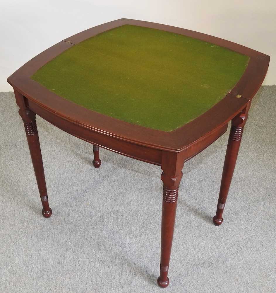 A mahogany folding card table - Image 2 of 3