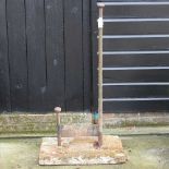 A very large 19th century iron boot scraper