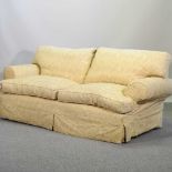 A Multiyork gold upholstered sofa