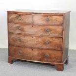 A 19th century mahogany bow front chest of drawers