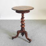 A Victorian oak and inlaid games table