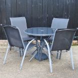 A modern garden patio set