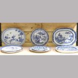 A collection of 18th/19th century Chinese porcelain plates