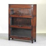 An early 20th century oak bookcase