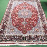 A large Persian carpet