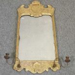 An 19th century gilt framed girandole