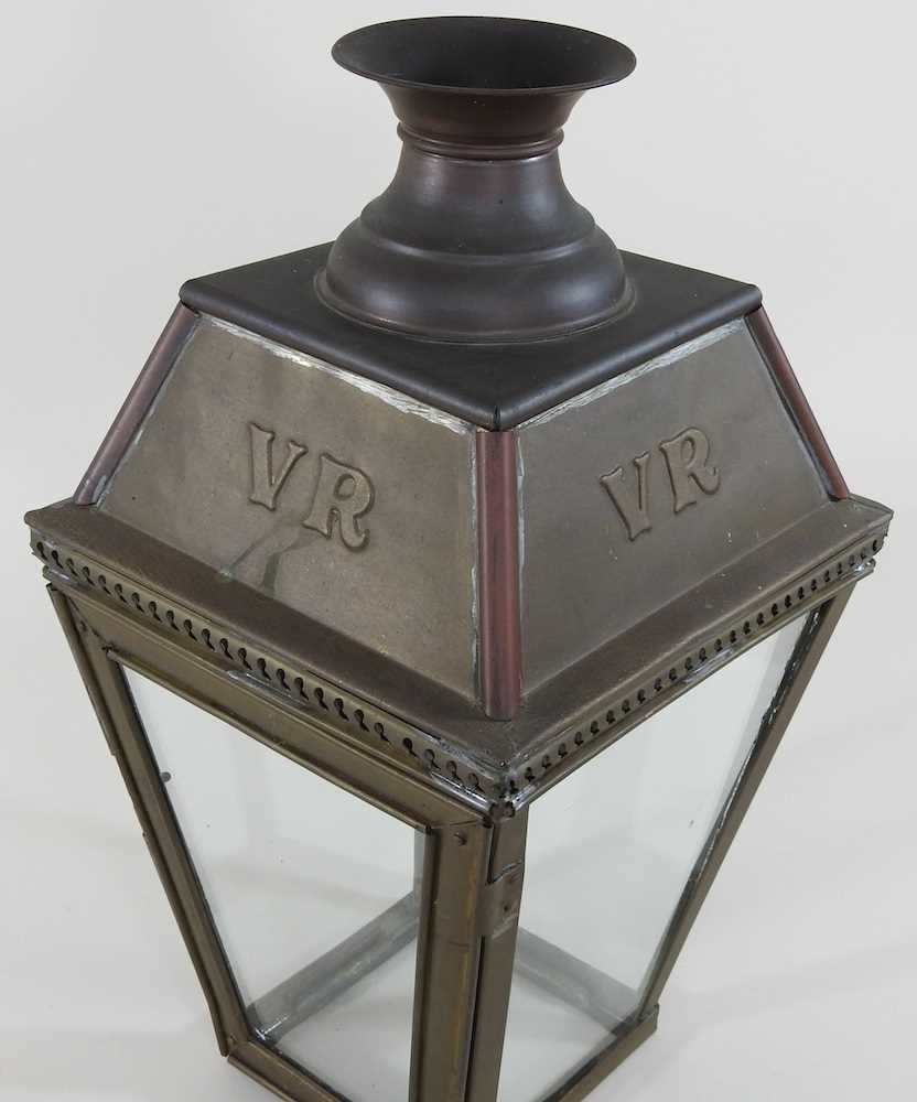 A Victorian copper lantern - Image 3 of 4