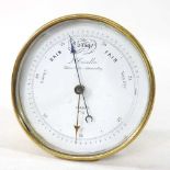 A 19th century brass marine barometer