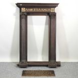 A World War I war memorial frame