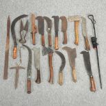 A collection of vintage hand tools