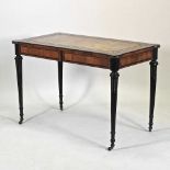 A 19th century French rosewood writing table