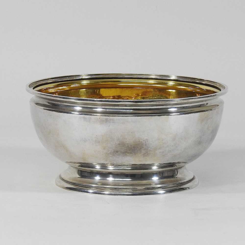 A modern silver bowl