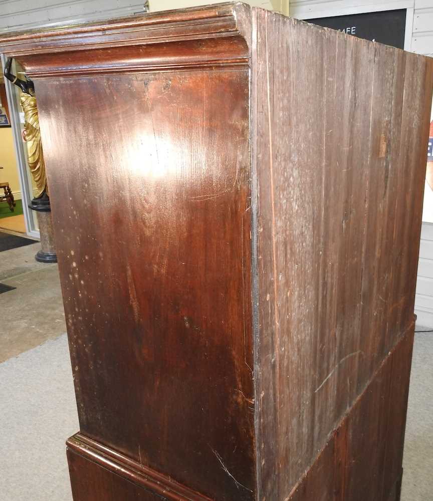 A George III mahogany chest on chest - Image 8 of 9