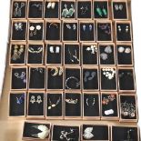 Thirty nine pair of earrings