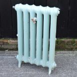 A painted cast iron radiator