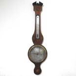 A 19th century mahogany cased wheel barometer