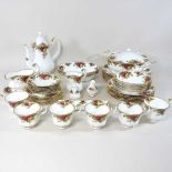 A Royal Albert Old Country Roses part tea service