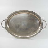 A Garrard silver serving tray