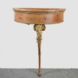 An 18th century carved and painted console table