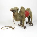 An early 20th century Steiff plush camel