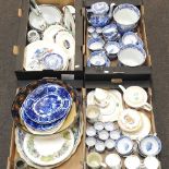 A collection of Copeland Spode blue and white Italian pattern