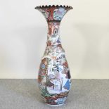 A large early 20th century Japanese floor vase