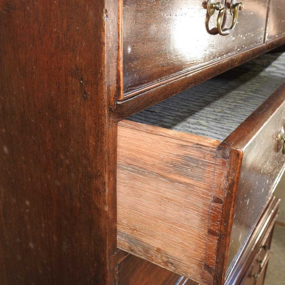 A George III mahogany chest on chest - Image 7 of 9