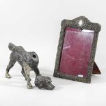 A Victorian silver picture frame