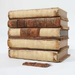 Five volumes of 19th century miniature books