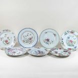An 18th century Chinese porcelain famille rose plate